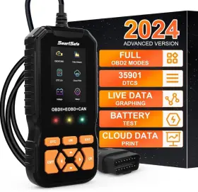 Bds23 Smartsafe 2024 Professional Obd2 Scanner Diagnostic Tool Enhanced Auto Check Engine New