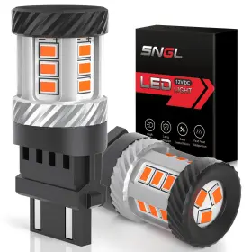 4157nak Sngl 4157a 3757a 2026 Upgraded 3156 3157 Led Bulb Amber Yellow For Turn Signal Lights 60