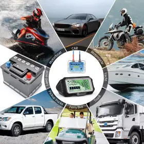 D0100ha5wkw Solar Car Battery Monitor Led Display 433 Mhz Wireless Transmission App Bluetoot #3