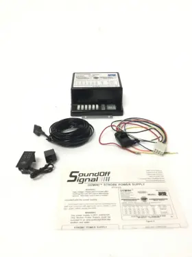 Etg6110 Sound Off Signal New Etg 6110 110w 6 Head Strobe Power Supply With Harness Manual