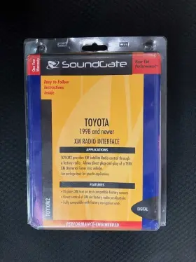 Toyxm2 Soundgate Toxm2 Toyota 1998 And Up Xm Radio Interface