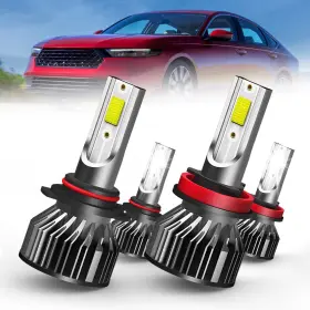 Spbrtbub Beam 2 H11 Led Headlight Bulbs Compatible With Honda Accord 2013-2018 9005/hb3 High Be