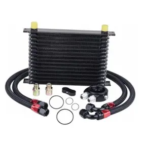 Kt01252bk-hw Speedwow Tuning 15 Row Oil Cooler Kit 10an Transmission Engine Japanese Radiator