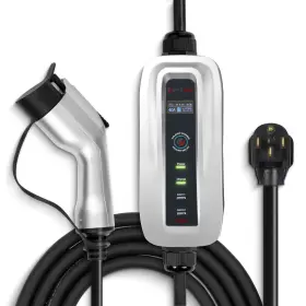 Cgb-j3-e26-40a Splitvolt Level 2 Adjustable Ev Charger 240v 26 Ft Cable Nema 14-50 Up T