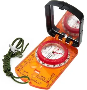Y21-80300-21-22 Sportneer Compass Hiking Survival With Mirror Orange