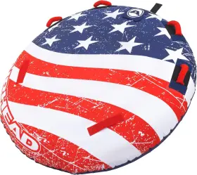53-4310 Sportsstuff Stars And Stripes Towable Tube For Boating 57 Inch Diameter Blue