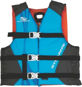 Stearns 044411007302 Nylon Kids Life Vest Uscg Approved Type Iii Jacket For Blue