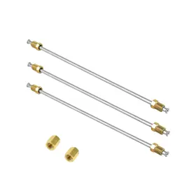 Blk-003 Strendier 3pcs 3/16 Inch Brake Line Kit With Fittings 16 Long Stainless Steel Lines