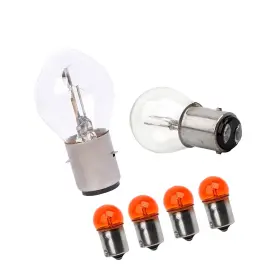 Mh-bulb-007 Strendier Minho 6pcs Motorcycle Scooter Bulbs Set Kits Head Light Tail Bulb