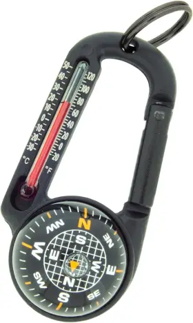Sun Company 792758815004 Tempacomp - Ball Compass And Thermometer Black