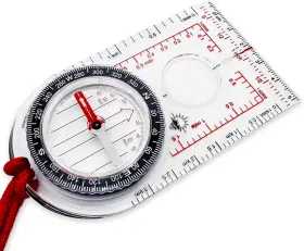 M-709 Sun Company Promap Compass - Ultra Lightweight Baseplate Map Transparent