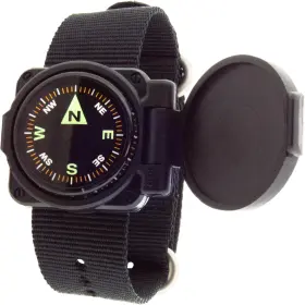 Sun-75008 Sun Company Armarmour 1 - Shielded Wrist Compass With Rugged Tactical Black