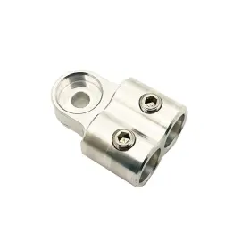 Suprojdm 781509966706 Aluminum Alloy 1/0 Alternator Power Distribution Block Double Stainless Stee