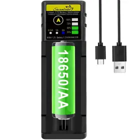 Jiazhounengybty40-1 Swanlake 18650 Battery Charger Fit 3.7v And 1.2v 1 Slots 3.7v1.2v