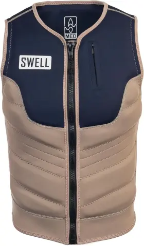 Swell Wakesurf 850025421607 Mens Neoprene Comp Vest - Designed Exclusively For Wake Large Camel