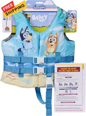 6072539 Swimways Bluey Life Jacket Us Coast Guard Approved Kids Swim 1 Multicolor