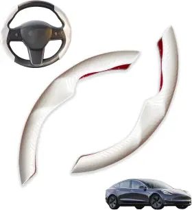 Sxunacou 761729178318 For Tesla Model 3 Highland And Y Juniper Steering Wheel Cover Trim Interio