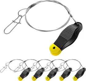 Zif-syhood-0728 Syhood 6 Pcs Fishing Line Release Clips With Leader Snap Weights For