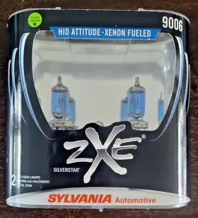 9006 Sylvania 046135355813 New - Silverstar Zxe High Performance Halogen Headlight Bulb Blac