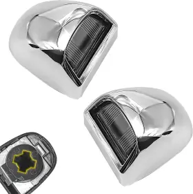 Syudwen Yu-dengke68150 2 Pcs Cross Hole Silver Lamp Housing Assembly Compatible With Sierra 2500 1999