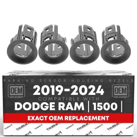 T1a 810172980198 4-pc Parking Sensors Housing Bezel For 19-24 Dodge Ram 1500 - Bumper Aid
