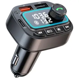 Pd30w Tayderley 718519955536 Bluetooth 5.3 Car Adapter Fm Transmitter 42w And 12w Usb C Charger