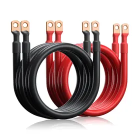 Mc4x35 Temank Battery Cable 2awg 2 Ft Black And Red Pair Gauge Pure Copper Inver