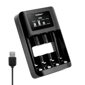 Tn474u Tenergy 01474 4-bay Nimh/nicd Battery Charger With Lcd Black