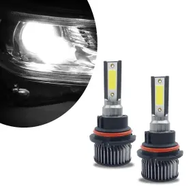 Tescd3302wh-9007-2pc Tesnaao 2 Pcs 9007 Car Led Fog Light 35mm X 84mm 25mm 38w 6000k 6000lm Ip68 Waterp