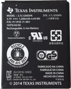 Texas Instruments 634397999915 Rechargeable Battery For Ti Nspire Cx Cas New 1-pack Black