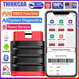 Obd2 Thinkcar 098841572848 Thinksafe Car All System Abs Srs Oil Epb Tpms Scanner Diagnostic Scan Tool