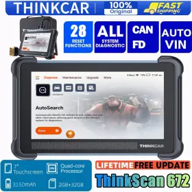 Ad-800bt Thinkcar Mk/808 C-123 2024 Thiinkcar Thinkscan 672 Pro Auto Diagnostic Tool Full System Active Test