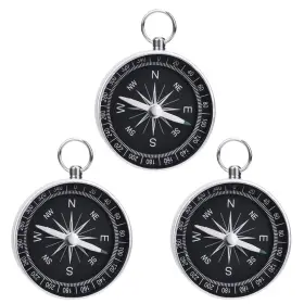 Thtrht 749877657749 3 Pack Compass Hiking Survival Aluminum Alloy G44 Lightweight Black