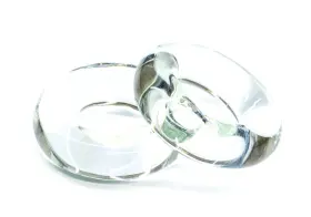 88650 Tigress Glass Outrigger Rings Are Sold As A Pair One Size Clear