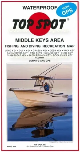N-208 Topspot N208 Map- Middle Key Long To Boca Chica Loran-c And Gps