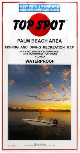 N-213 Topspot Fishing Map N213 Palm Beach Area