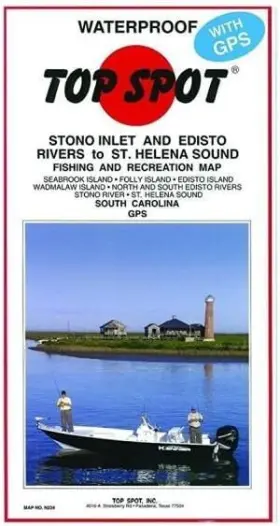 N234 Topspot Fishing Map From Stono River Folly Island To Frip