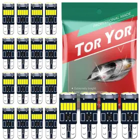 Led-t10-15smd Toryor 194 Led Bulb White Super Bright 6000k T10 Bulbs W5w 168 Bul