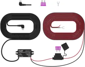 Tracki 445039510596 12-24 Volt To Micro Usb Vehicle Car Marine Wiring Cable And Power Stabilizer Kit F #2