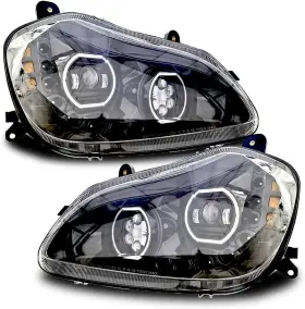 Kwh17b-dp Truckingmann Pair Headlights For Kenworth T680 2013-2021 Full Led Projector