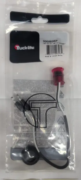 33050rp Trucklite Truck-lite 33 Series Red Led Marker Lamp Kit With Grommet 12v