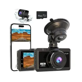 Ttlittliny 936231406165 Dash Cam Front And Rear 2.5k 1080p Fhd Wifi Dual Camera For Ca... Fast Ship