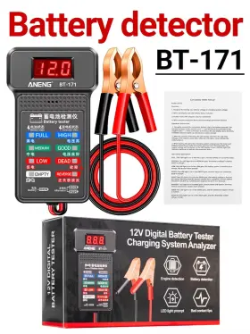 Bt-171 Turbo-roofinds Multifunctional Battery Testers 12v Auto Repair Industry Detection With L