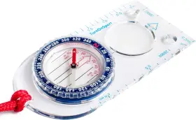 43528-17225 Turnonsport Orienteering Compass - Hiking Backpacking Advanced Scout Blue
