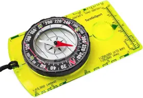 Turnonsport 650229374200 Orienteering Compass Hiking Backpacking Advanced Scout