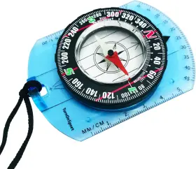 Turnonsport 850044024025 Orienteering Compass - Hiking Backpacking Advanced Green Orange