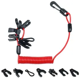X2150 Txrxiz Universal Boat Safety Lanyard Kill Switch With 7 Keys Compatible