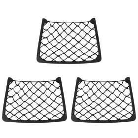 B1915-004 Una1 Back Seat Backseat Organizer Holder Hanging Storage Bag Mesh Pocket 3pcs