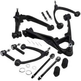 C0100-044 Una1 12pcs Suspension Front Lower Control Arms Tierod Kit For Gmc Sierra 1500 07-13
