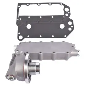 E0300-105 Una1 Oil Cooler Housing Filter Head With Gasket For Cummins 6ct Isc Qsc 8.3 Isl Qsl 8.9